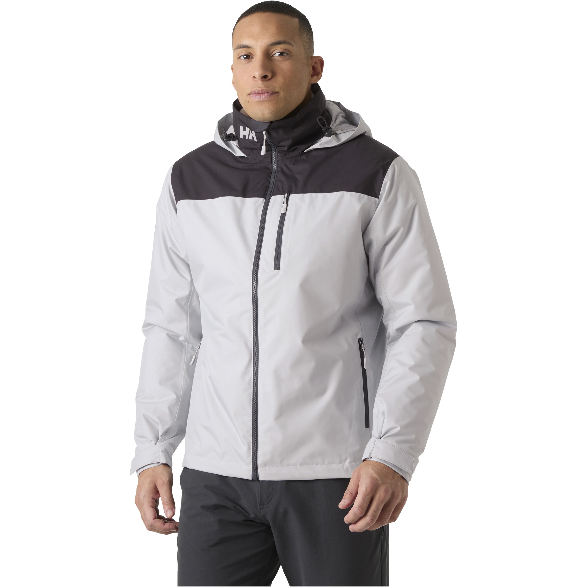 2026 Helly Hansen Mens Crew Hooded Pile Jacket 34526 - Grey Fog
